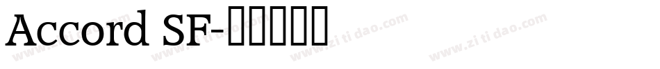 Accord SF字体转换